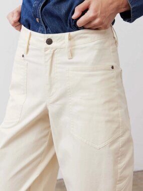 RUTI THE SLOUCHY SOFT TWILL BARREL LEG TROUSER